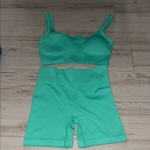 Women's Green Intimate Set